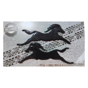 EMBLEMA CABALLO APACHE NEGRO