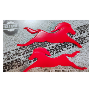 EMBLEMA CABALLO APACHE ROJO
